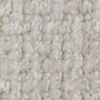 Off-white looped fabric texture with a raised grid pattern, featuring plush, rounded tufts and subtle tonal variations; Constantini Pietro sample n35.
